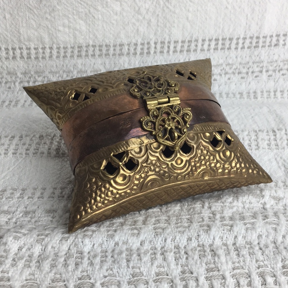 Brass and Copper Hinged Clutch